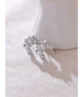 Metal C-Shape Geometric Earrings